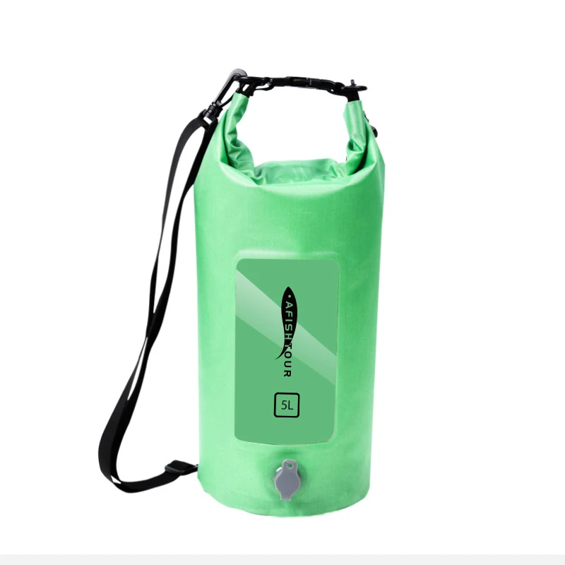 5L Trekking Airtight Waterproof Dry Bag Outdoor Duffel Ocean Pack Pool Sea Fishing Raft Sports Gym Swimming Bag Drybag For Kayak