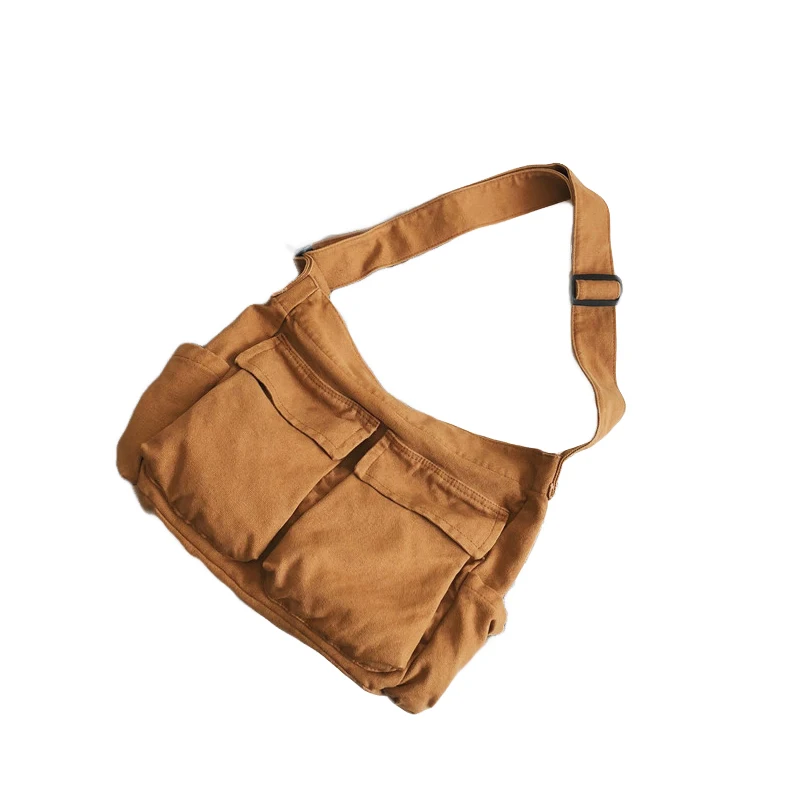 2023 Girl Handbag Canvas Teenager Shoulder Bags Teenage Women's Messenger Bags Ladies Casual Bag Teen Handbag Crossbody Purse