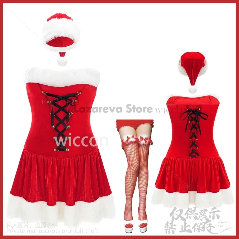 Аниме Рождественский косплей костюм высокого качества женское сексуальное