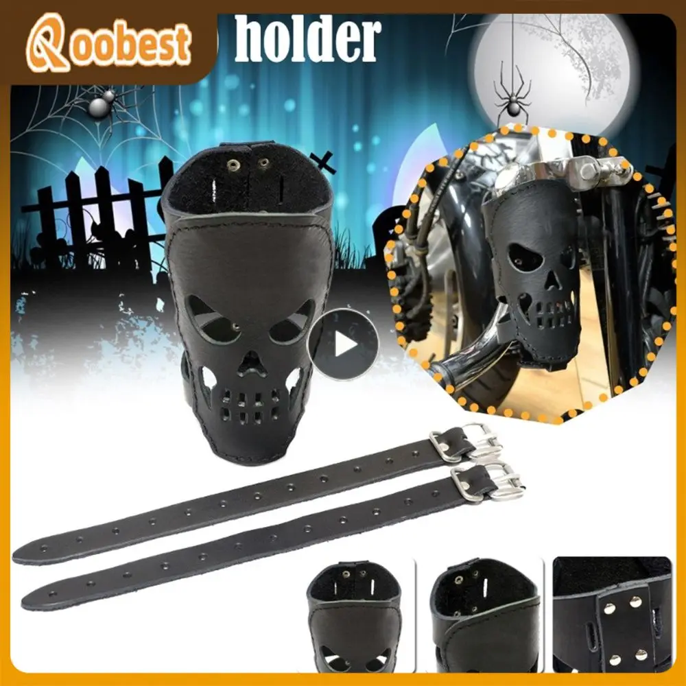 

Bike Durable Solid Water Cup Convenient Drinks Motorcycle Outdoor Leather Storage Rack Simple Bracket Practical Universal