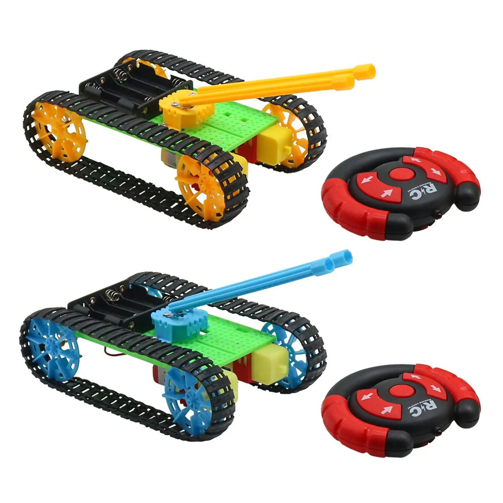 

DIY RC Tanks Crawler Tank Cars Toys Remote Control Educational for Boys Girl