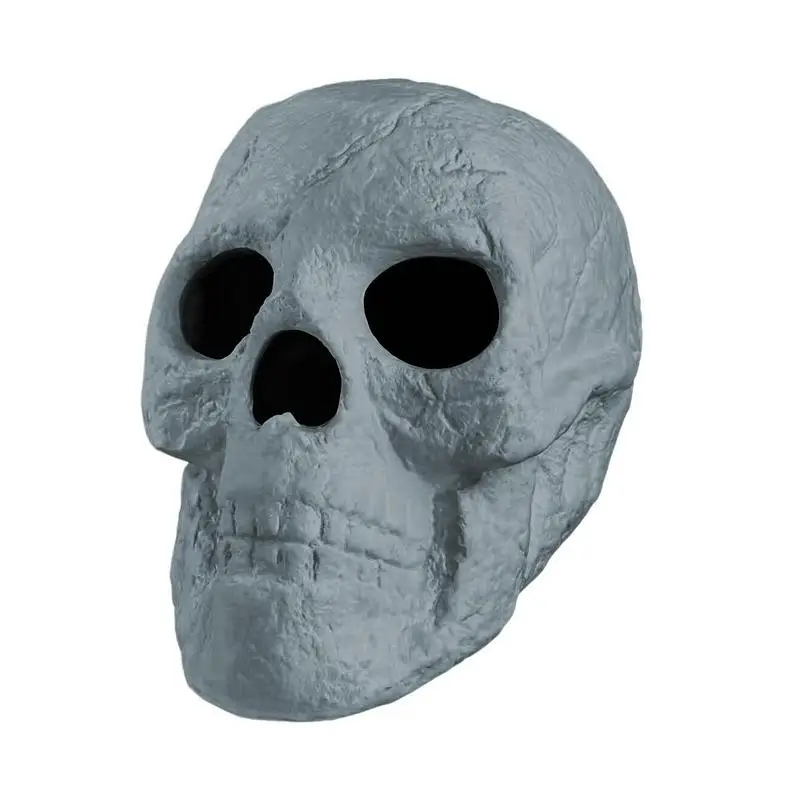 

Ceramic Human Skull Reusable Fireproof Skull Fire Pit Skull Decor Halloween Horror Skull Decorations For Outdoor Fire Pits