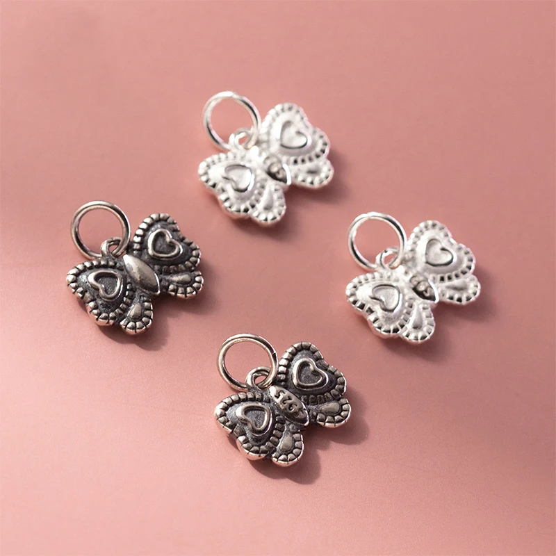

Шармы-подвески из серебра 925 пробы для браслетов и ожерелий, 12,5 мм, 1 шт./комплект