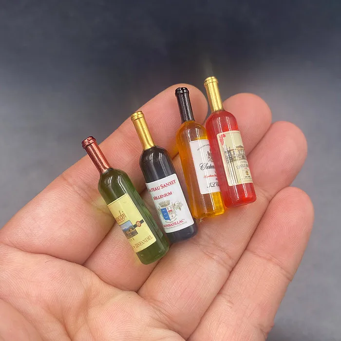 

4 шт./компл. масштаб 1/6, мини пластиковые посторонние винные бутылки, модель для 12-дюймовых фигурок, аксессуары «сделай сам»