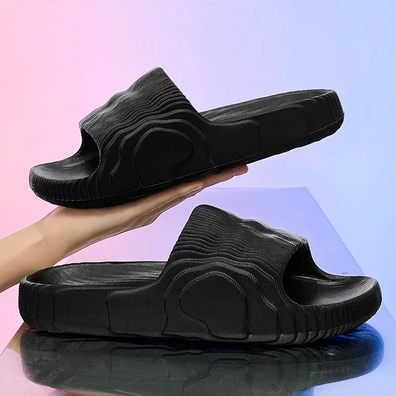 Шлепанцы унисекс Нескользящие мягкие сандалии для дома и ванной однотонные