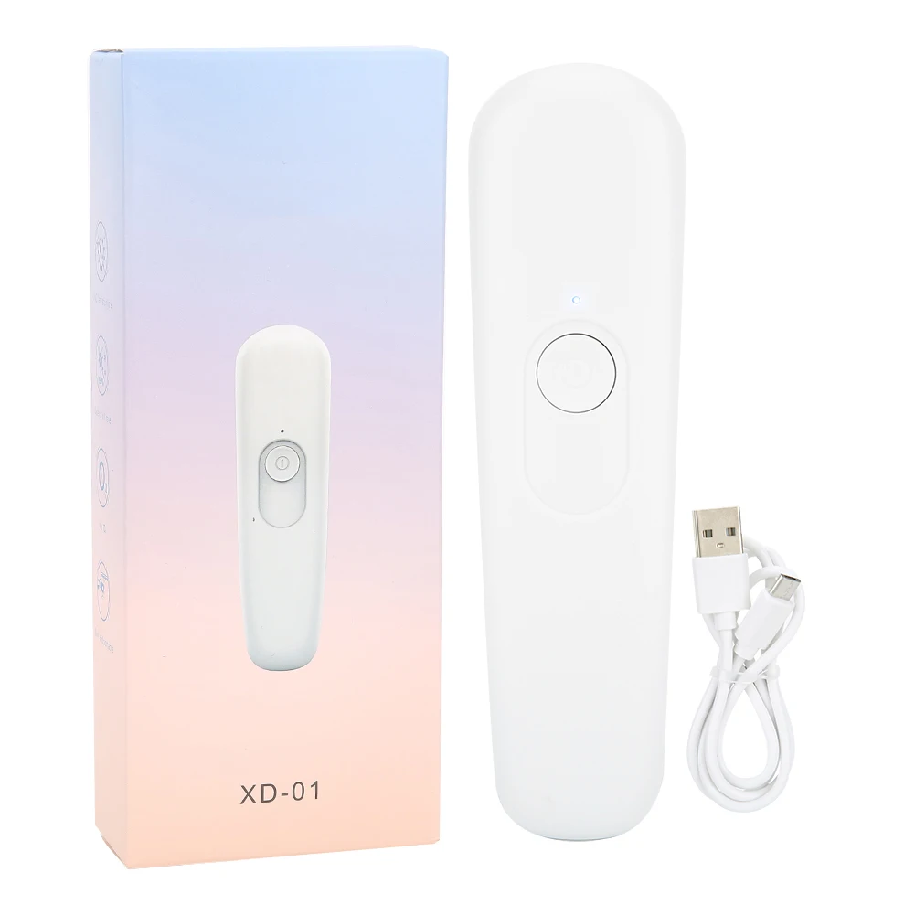 

USB Charging Portable Nail Art LED Ultraviolet Cleaning Lamp Handheld UV Cleaning StickWhite