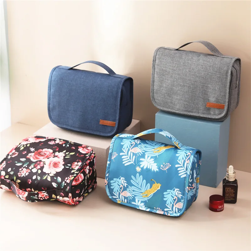 

Oxford Cloth Women Makeup Bags Waterproof Storage Bag with Hook Travel Cosmetic Bag Hanging Washbag for Ladies Beauty Pouch