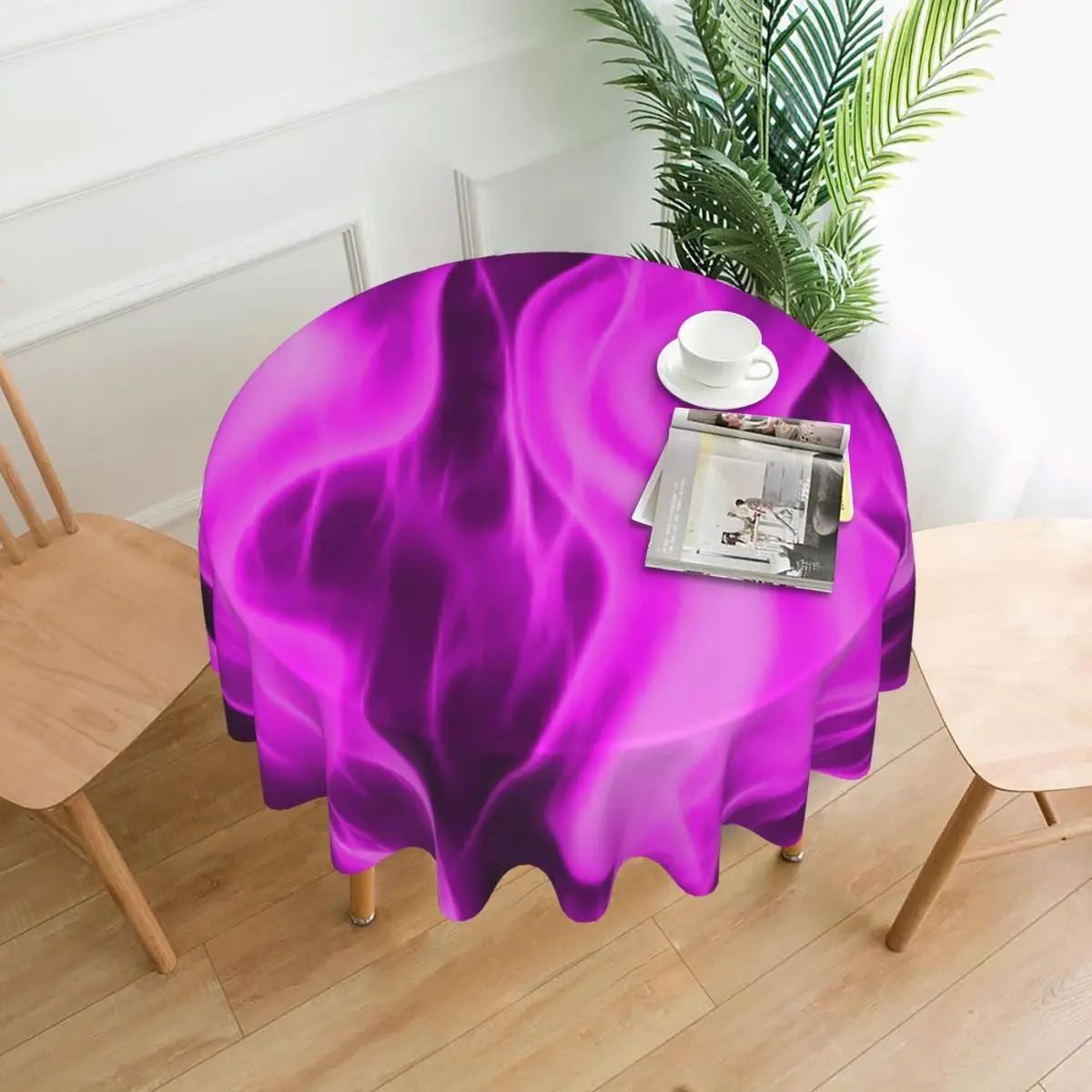 

Pink Fire Tablecloth Abstract Print Wholesale Kawaii Table Cover Summer Printed Protector Polyester Table Cloth