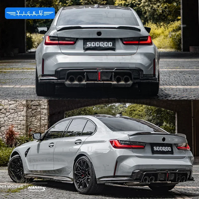 SOOQOO Trockenkohlefaser-Bodykit для G80 G81 M3 G82 G83 M4 Front schaufel Seitens chюze Heck diffusor heckбеженgel