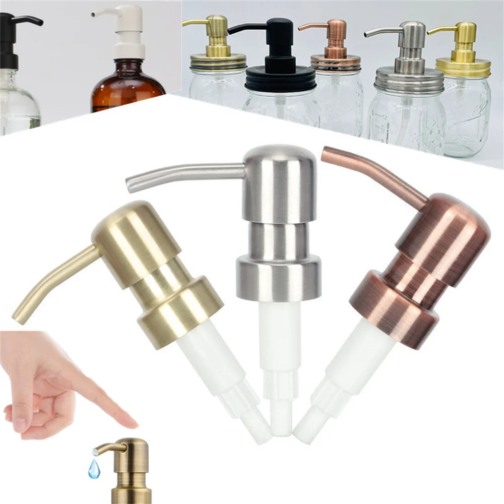 

Metal DIY Soap Pump Liquid Lotion Dispenser Replacement Head Jar Tube 28/400 Thread Standard Pump Cap Cap Liquid Soap Dispenser