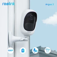 reolink argus 2 and solar panel camera wifi 1080p full hd 130%c2%b0 viewing angle pir 2 way audio rechargeable battery google home