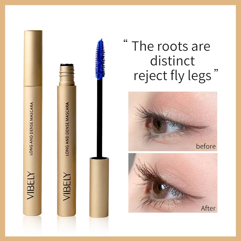 

Red Color Colorful Mascara 4D Silk Fiber Waterproof Blue Brown Colored Mascara Lengthens Curling Eyelashes Makeup Beauty Rimel