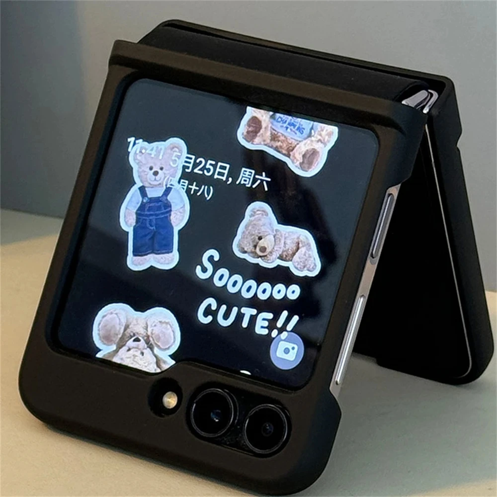 Корейский симпатичный защитный чехол с петлями на запястье для Samsung Galaxy Z Flip 6 Flip5