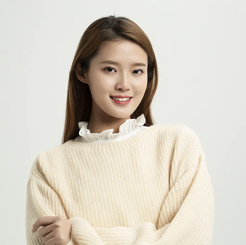 

Женский воротник-стойка, белый съемный воротник рубашки, винтажный женский свитер, платье, накладной воротник, лацкан, блузка, аксессуары для одежды