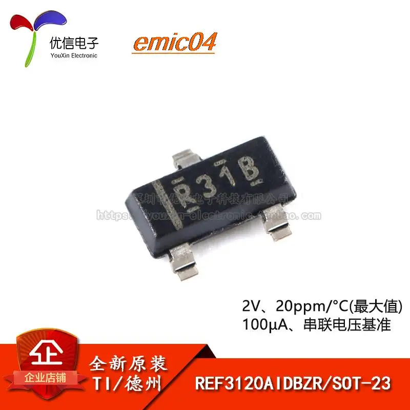 

Оригинальный запасной REF3120AIDBZR R31B SOT-23 2,048 V