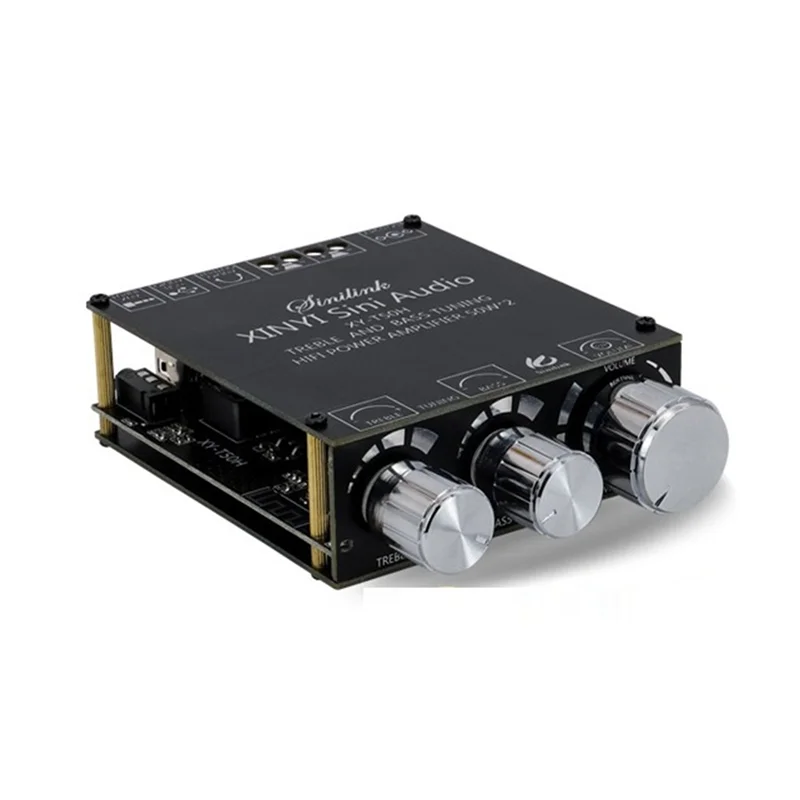 XY-T50H Bluetooth 5 0 Плата усилителя TPA3116D2 50 Вт + регулируемая плата цифрового