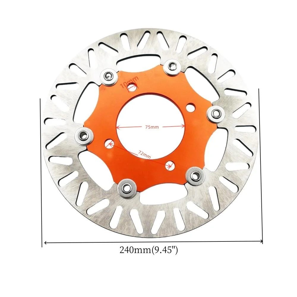 

Мотоциклетные тормозные диски 220 240 мм, передние и задние плавающие роторы из алюминиевого сплава для Honda Yamaha Cygnus-X, скутер Aerox BWS, велосипед для грязи