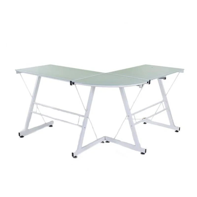 

L-Shaped Durable Stalinite Splicing Computer Desk White