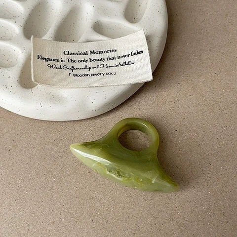 HUANZHI широкое кольцо из смолы