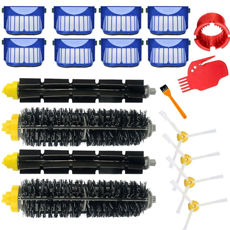 

19 Pcs Vacuum Cleaner Parts Kit For Irobot Roomba Vacuum Cleaner 600 Series 690 680 660 651 650 & 500 Series