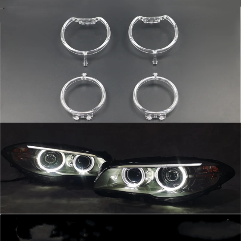 

For BMW 5 Series F18 520 523 525 528 535 530 2011-2013 2014-2017 Front Headlights Angel Eye Circle Day Running Lights