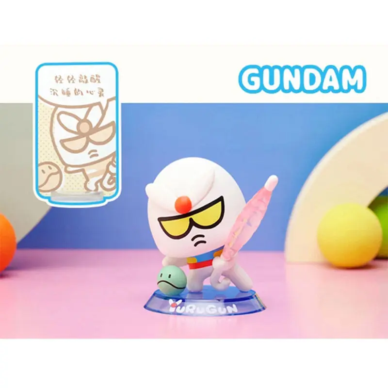 Фото Новая коллекционная фигурка Bandai Qmsv Gundam Yurugun Chibi Abstract Figure Model Unicorn Freedom для любителей хобби и коллекционеров №4