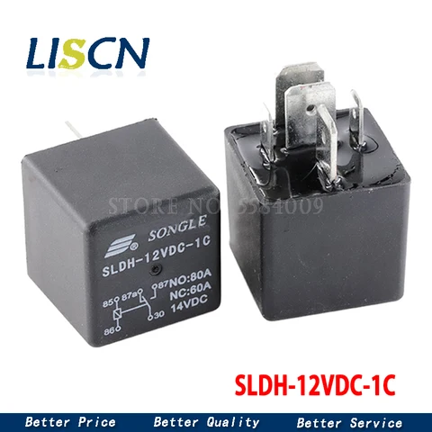 Реле 12 В SLDH-12VDC-1C 5Pin NO: 80A NC: 60A 14VDC 12VDC 12VDC