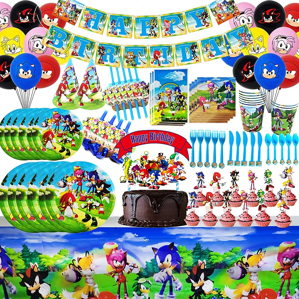 

163pc Cartoon Animal Theme Party Decoration Disposable Tableware Set Cup Plate Balloons Baby Shower Kids Birthday Party Supplies