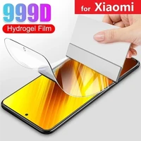 9d hydrogel film for xiaomi poco m3 x3 nfc f2 pro f1 screen protector xiaomi mi 9 se 10 a3 a2 lite 9t pro protective film