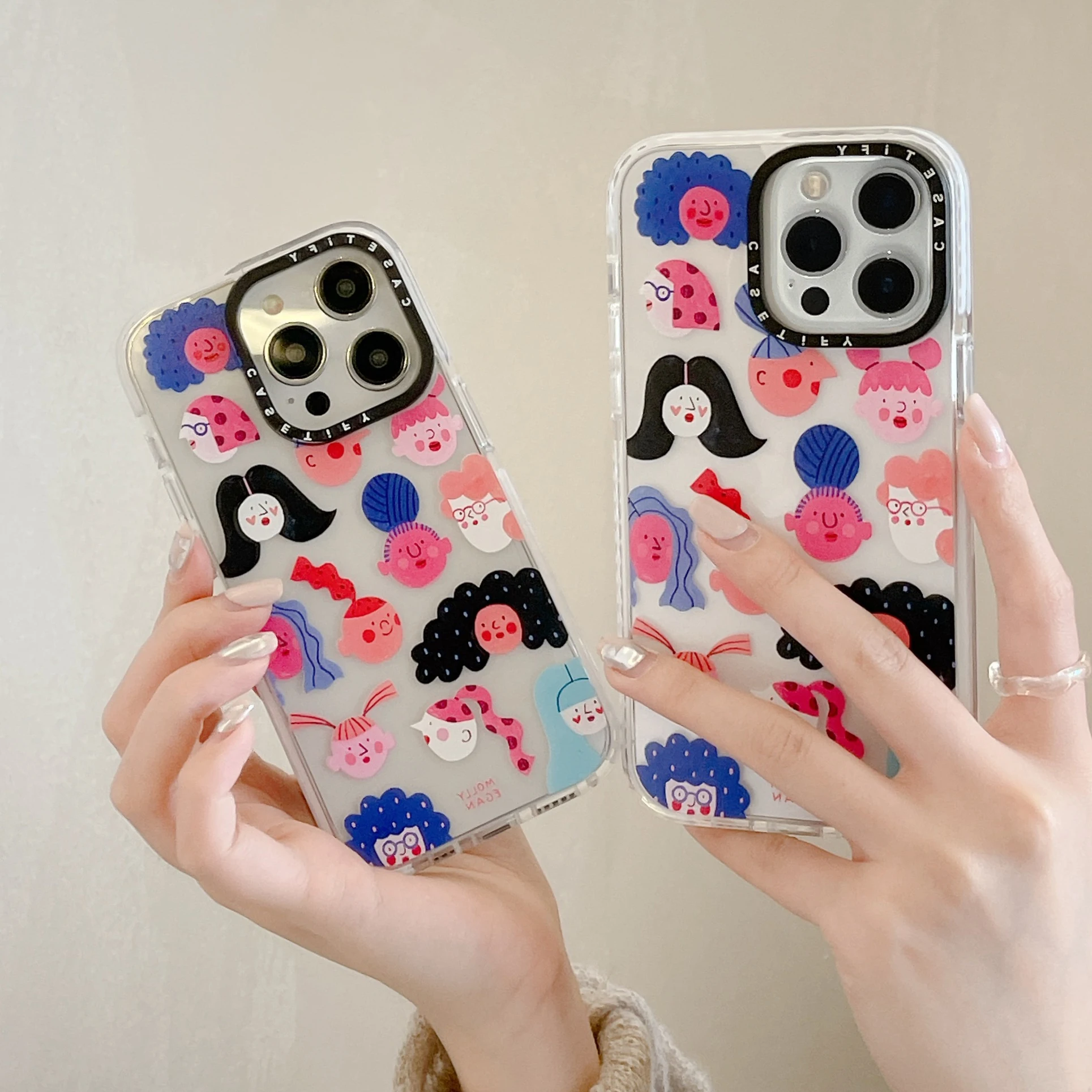 

CASETIFY cute girl Phone Cases For iPhone 14 13 12 11 Pro Max Back Cover