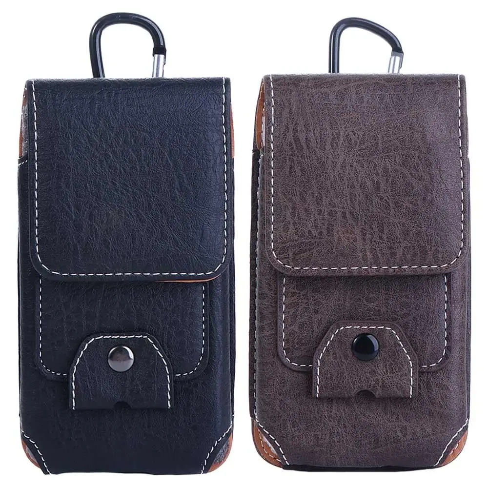 

Inch Wallet Pouch Holster Cover Multifunctiona Cards Holder Bum Bag Belt Clip Holster Waist Bag Leather Phone Case
