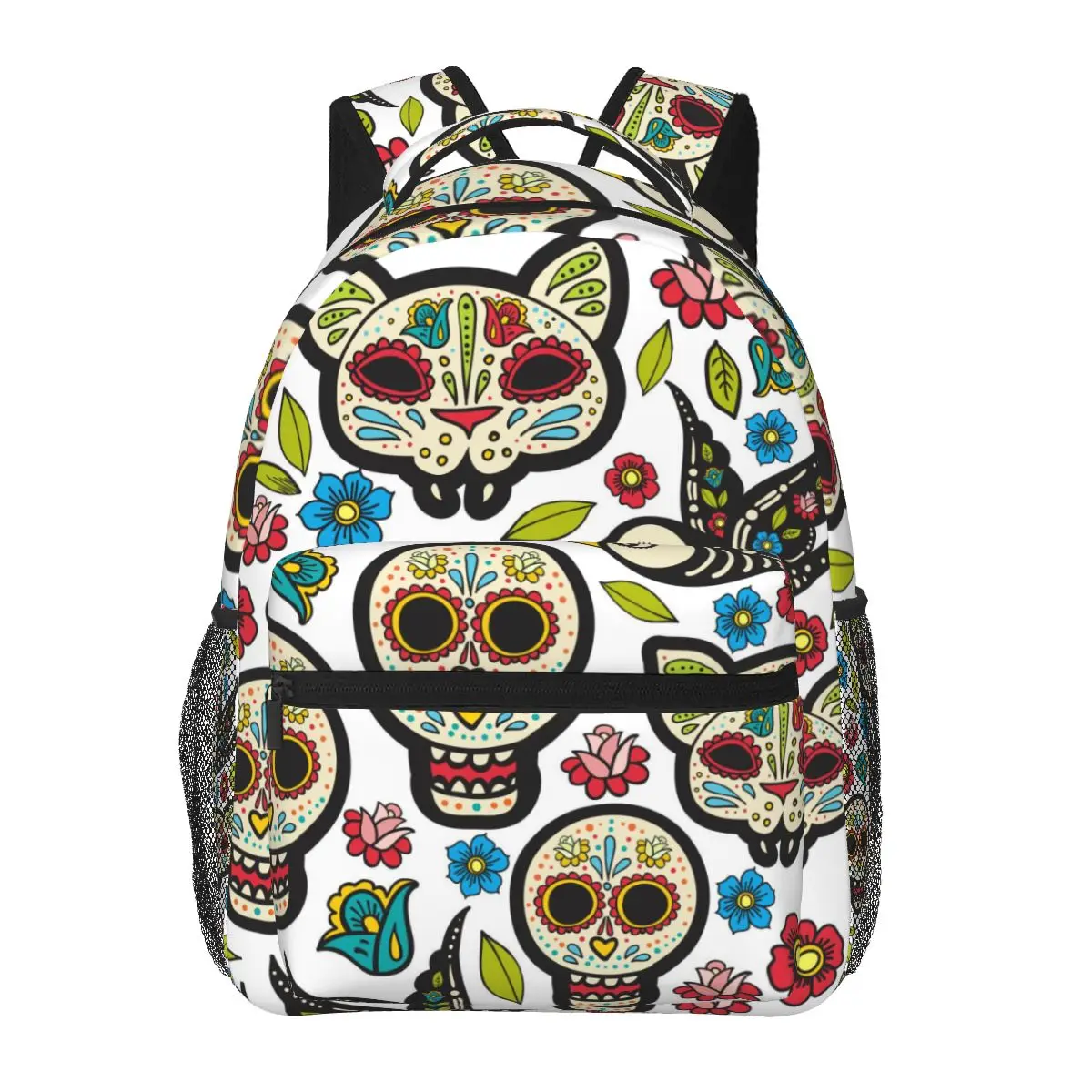

2022 New Style Backpack Boy Teenagers Nursery School bag Day Of The Dead Mexico Skull back to school bag