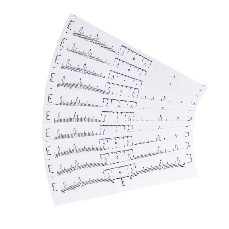 

50/100PCS Eyebrow Ruler Stickers Microblading Guide Card Measure Stencil Positioning Shaping Permanent Makeup Tools For Beginner