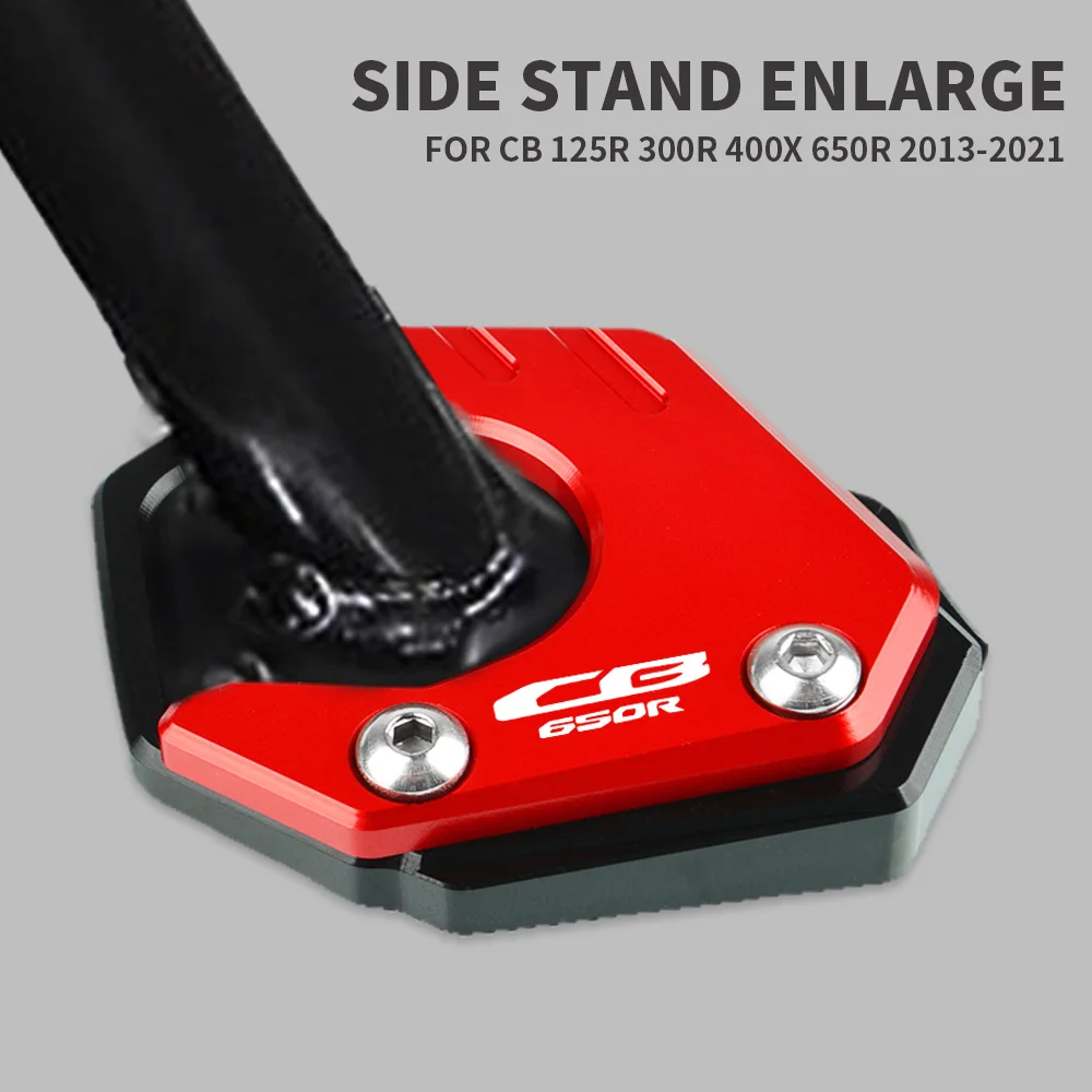 

Motorcycle Kickstand Foot Side Stand Enlarge Extension Support For HONDA CB400 CB500F CB500X CB125R CB300R CB400X CB650R CB300F