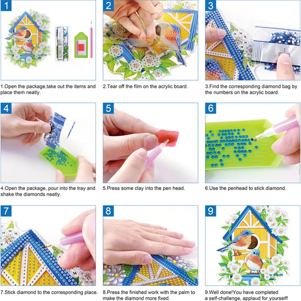 5d Комплект Алмазной Живописи Пчелы И Павлины Двусторонние Произведения