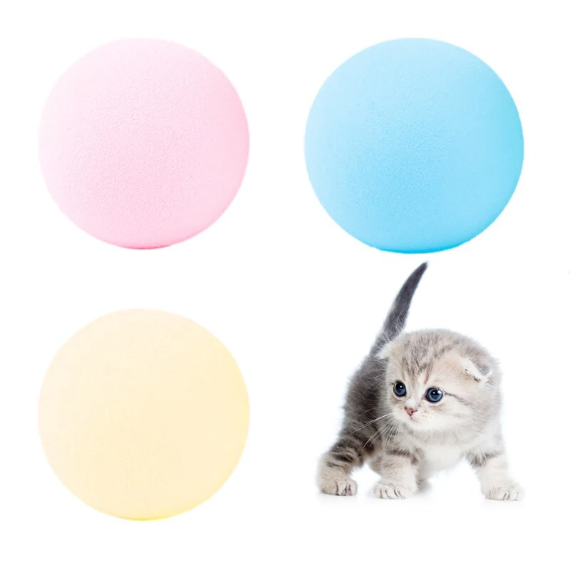 

Cat Squeaky Ball Toy Simulation Of Automatic Smart Animal Sound Interactive Gravity Ball Catnip Toys For Kitty Kitten Playing