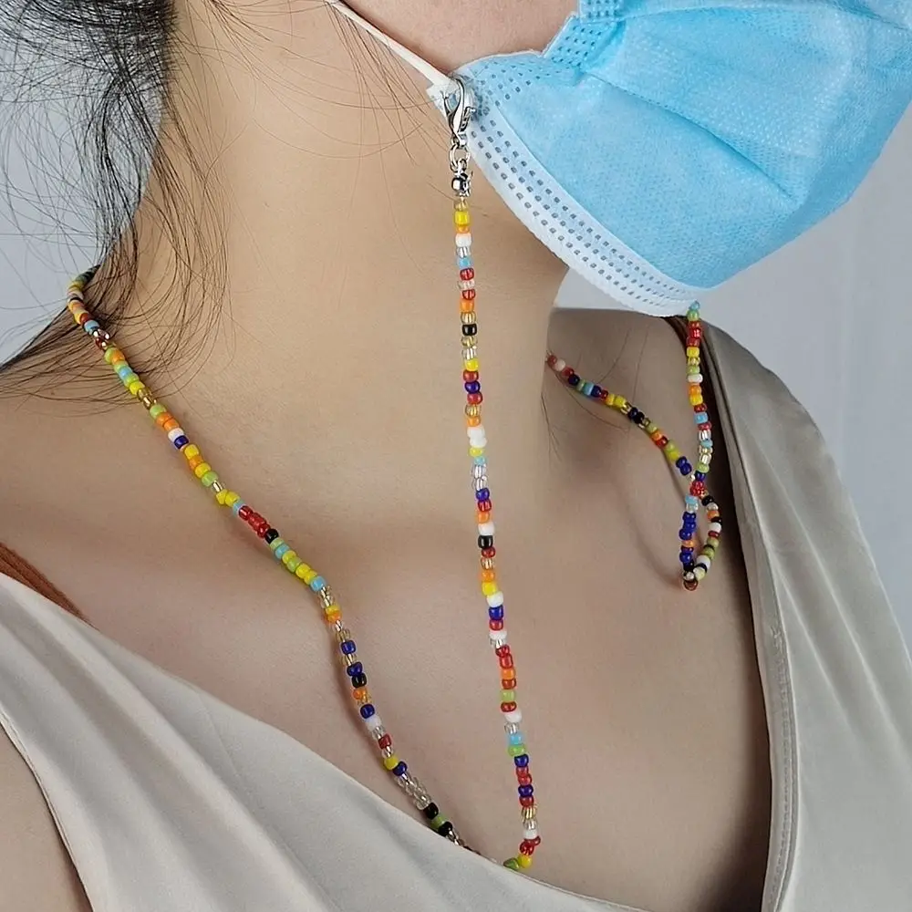 1 шт. нескользящая цепочка для очков с 2 силиконовыми пряжками