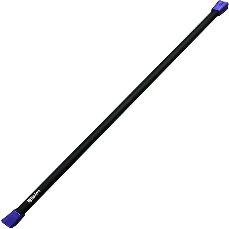 

Workout Bar - Padded Exercise Weighted Total Body Bar - 8 Sizes from 5 - 30 LBs. For Physical Therapy, Aerobics, Yoga, Pilates