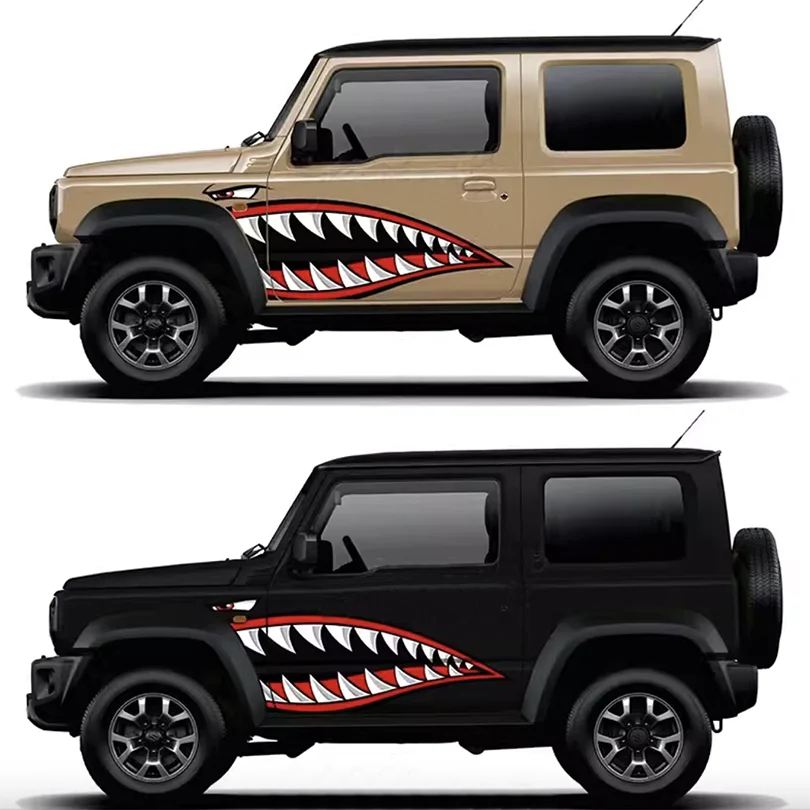 Виниловая наклейка для автомобиля акула рот Suzuki Jimny