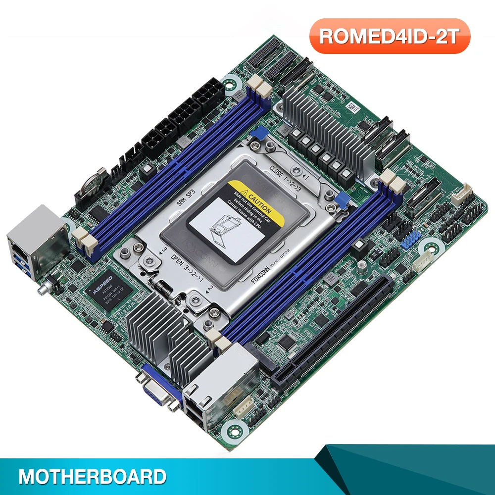 

ROMED4ID-2T For ASRock Server Board Support SP3 7002 7003 Series DDR4
