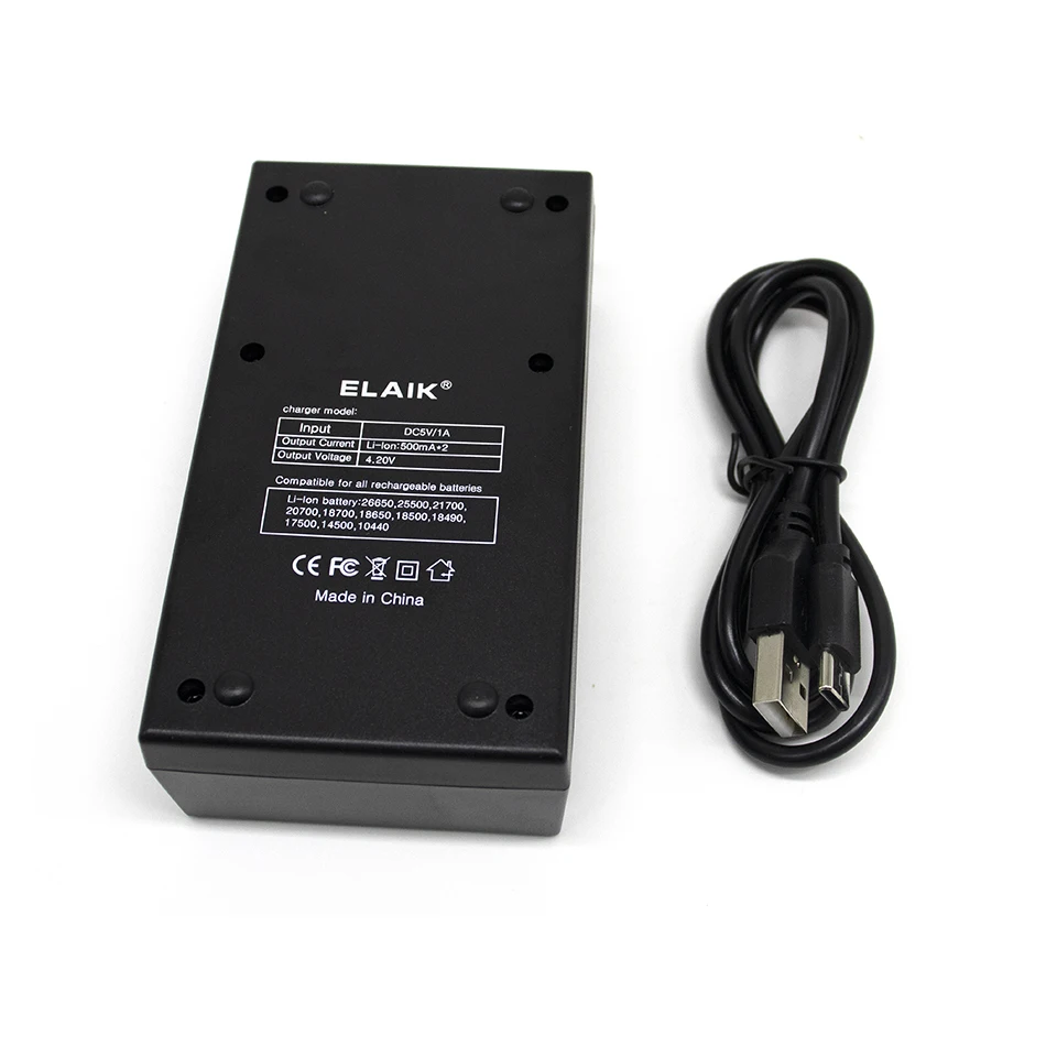 Зарядное устройство для литиевых аккумуляторов Elaik T2 3 7V42V18650