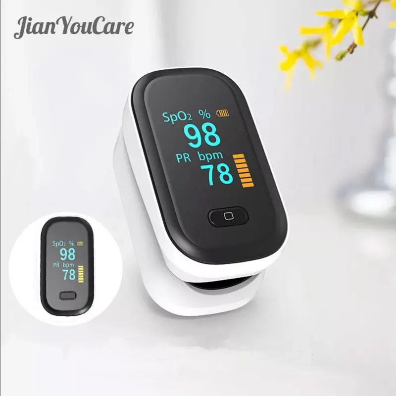 

JianYouCare Medical Portable Pulse Oximeter SPO2 Blood Oxygen finger Heart Rate Saturation Meter Oximetro De pulso Saturometro