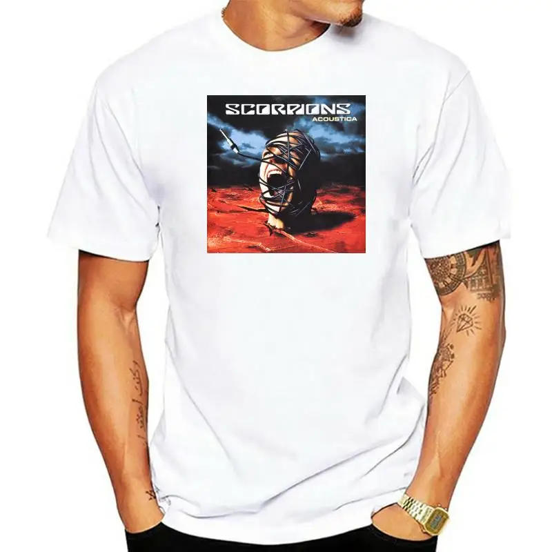 

Scorpions Acoustica Heavy Metal Band Men's Black T-Shirt Size S-3XL