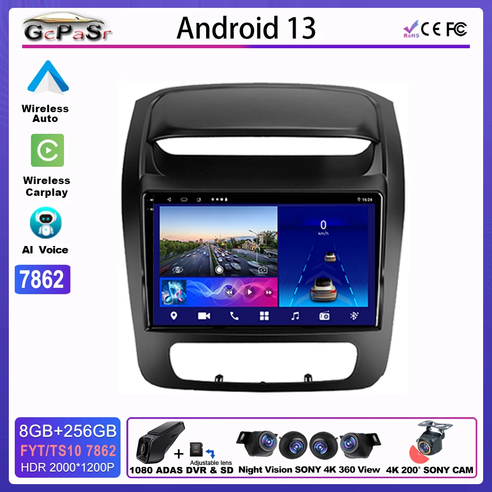 

Android auto For Kia Sorento 2 II XM 2012 - 2021 Multimedia automotiva 5G DVD Wifi BT High-performance CPU HDR QLED Screen Dash