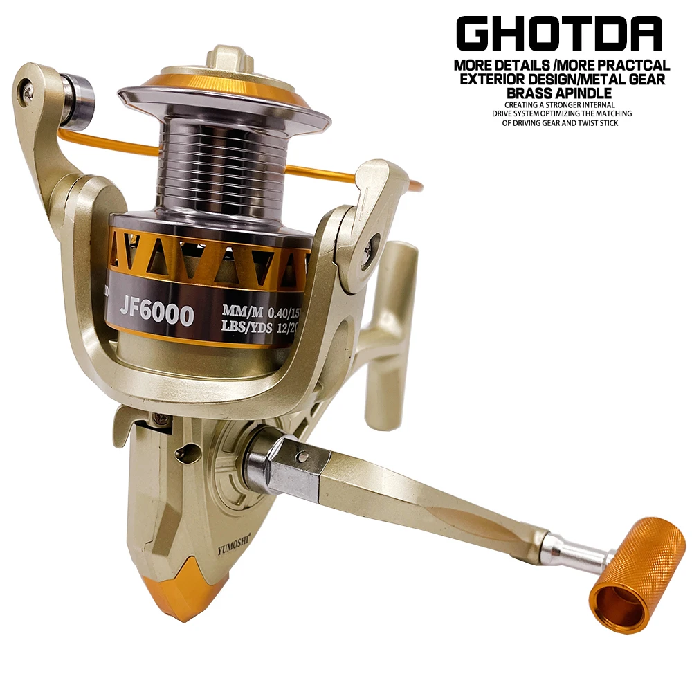 

Рыболовная катушка для морской рыбалки, инновационная Водонепроницаемая спиннинговая катушка для ловли окуня и щуки серии 5,2: 1 2000-7000