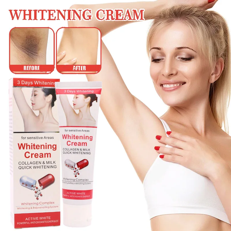 

Armpit Whitening Cream Dark Spots Remove Underarm Knee Elbow Skin Bleach Improve Melanin Intimate Areas Moisturizing Brighten