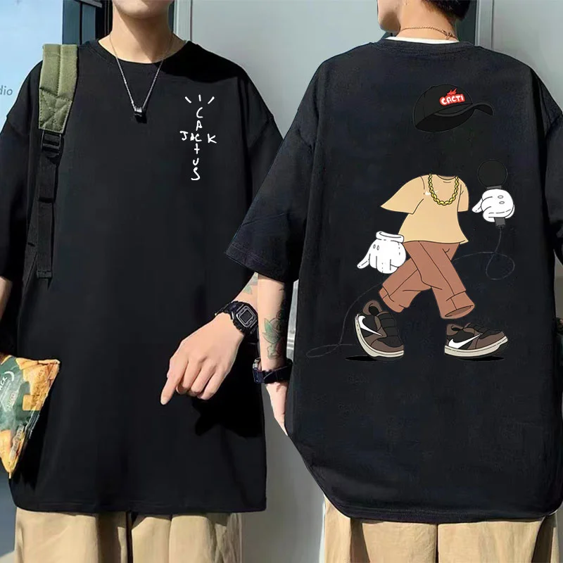 

Hot New Cactus Jack T Shirt Summer Men Women Travis Scott Hip-Hop Loose Streetwear Tshirt Male Harajuku Trend Short Sleeve Tees
