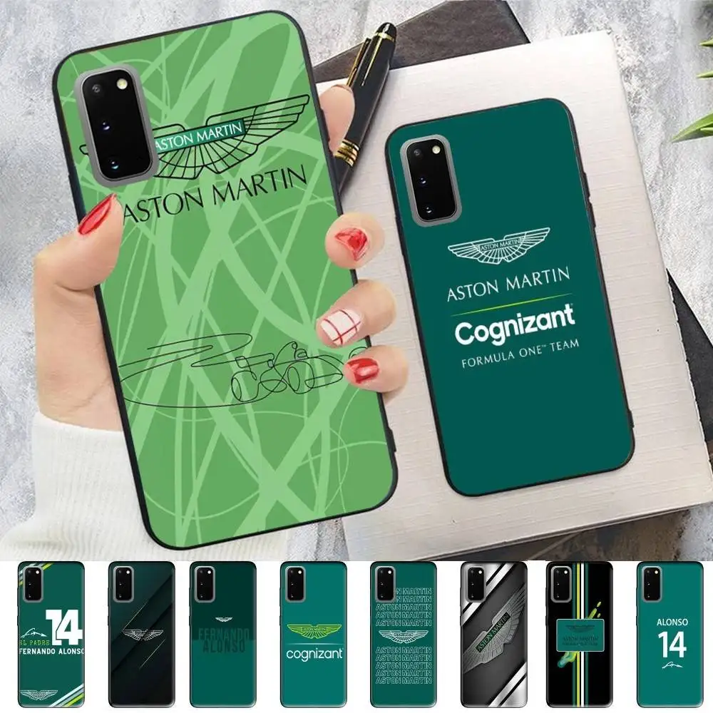 Фото Чехол для телефона Aston Martin F1 для Samsung S 24 Fe 25 Ultra Plus 20 Lite 21 30 22 23 24 22 Ultra 5G Fundas №4