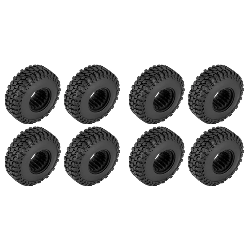 

8 шт., мягкие резиновые шины 55 х18 мм для радиоуправляемого гусеничного автомобиля 1/24 Axial SCX24 90081 AXI00002, детали для обновления