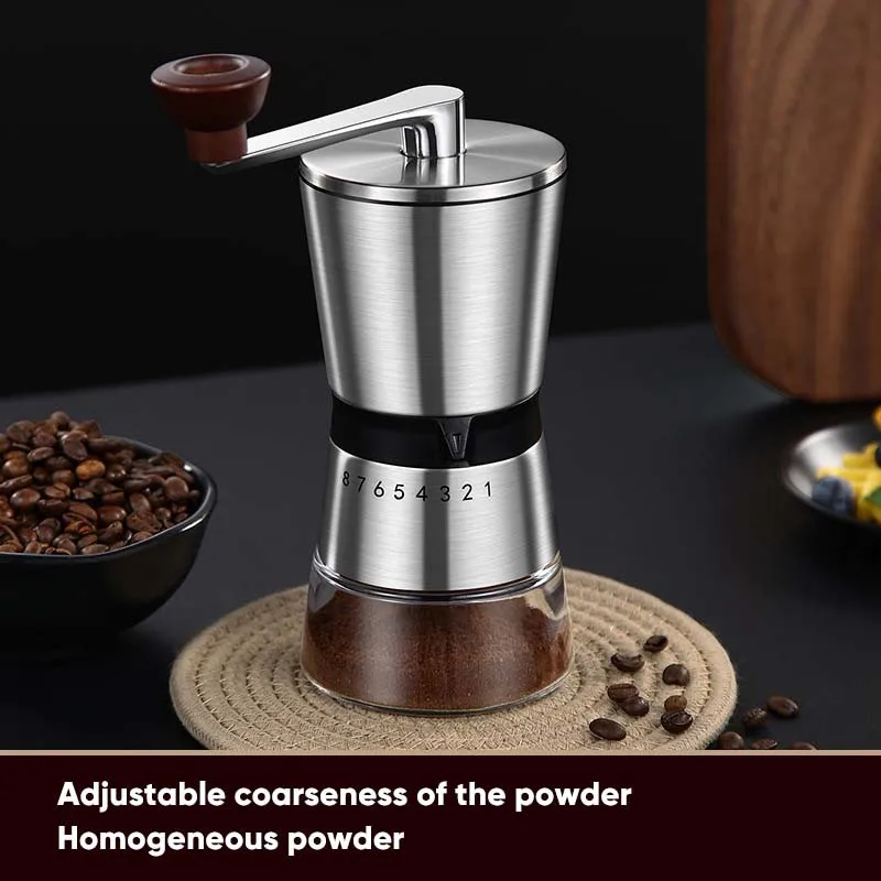 

Manual Coffee Bean Grinder Portable Mini Hand Milling Stainless Steel Handmade Kitchen Making Tool Accessories Wholesale